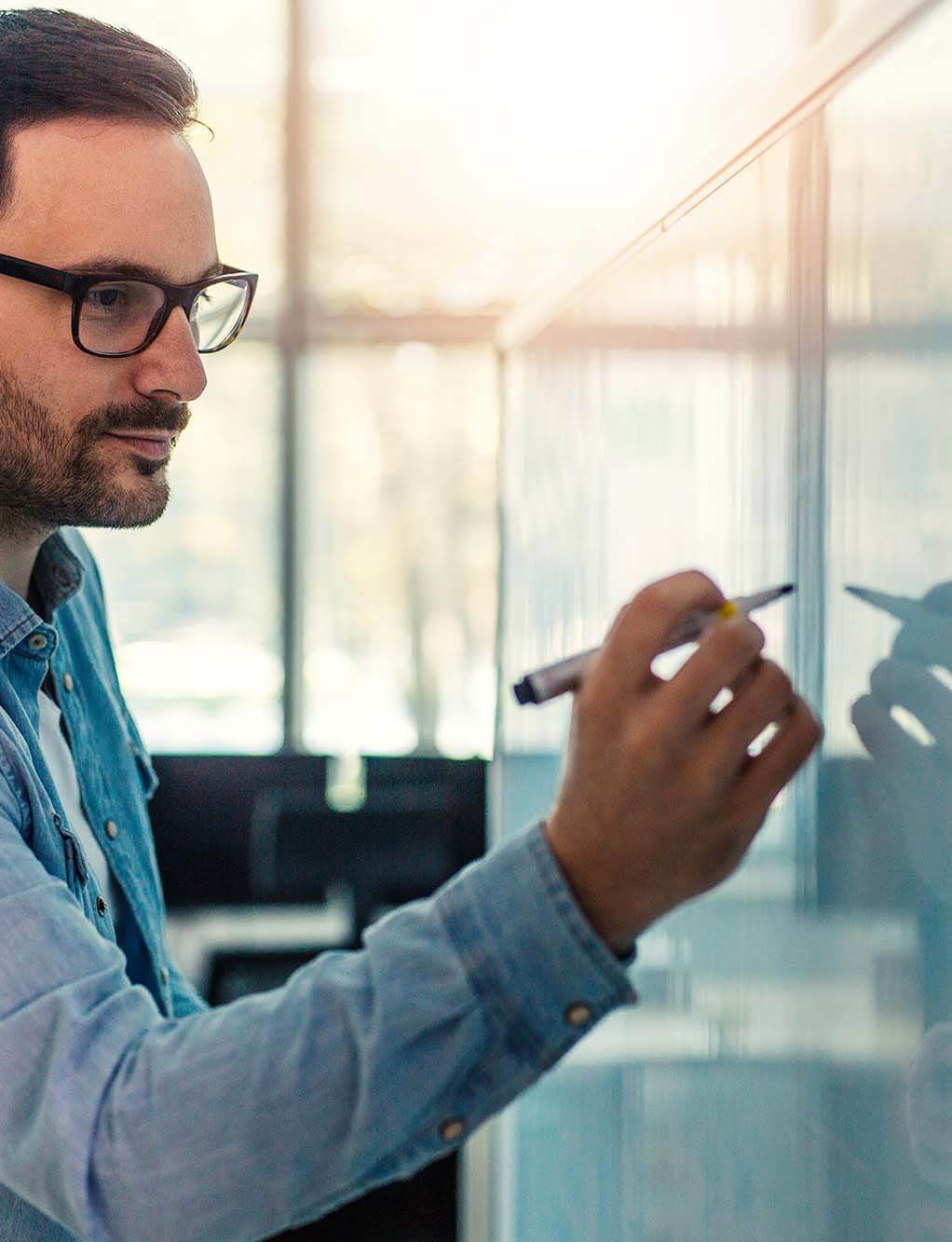 szklana tablica suchościeralna